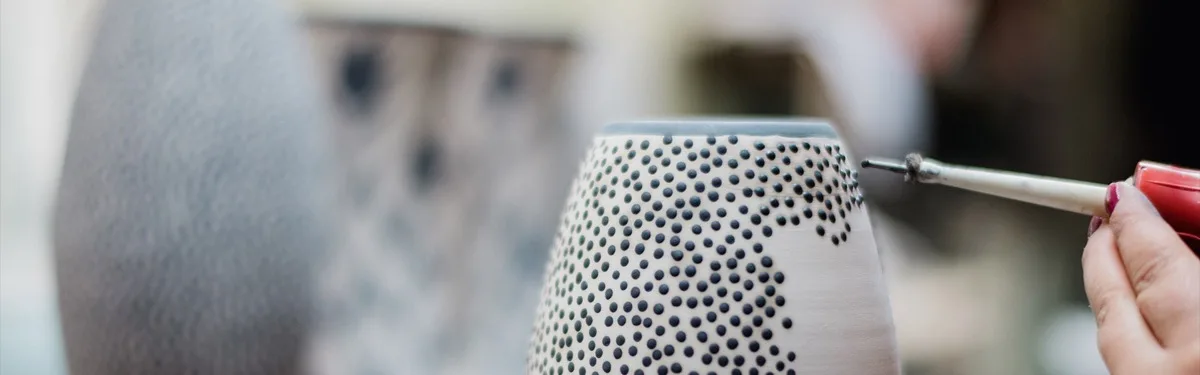 Handcrafted — artist at work